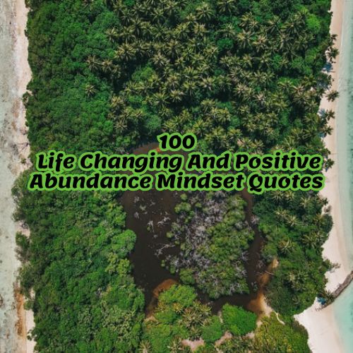 100 Life Changing And Positive Abundance Mindset Quotes
