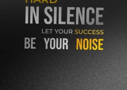 Patience and focus on the goal are the ways of success.
