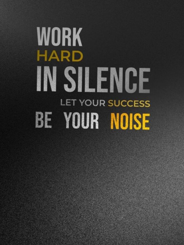 Patience and focus on the goal are the ways of success.