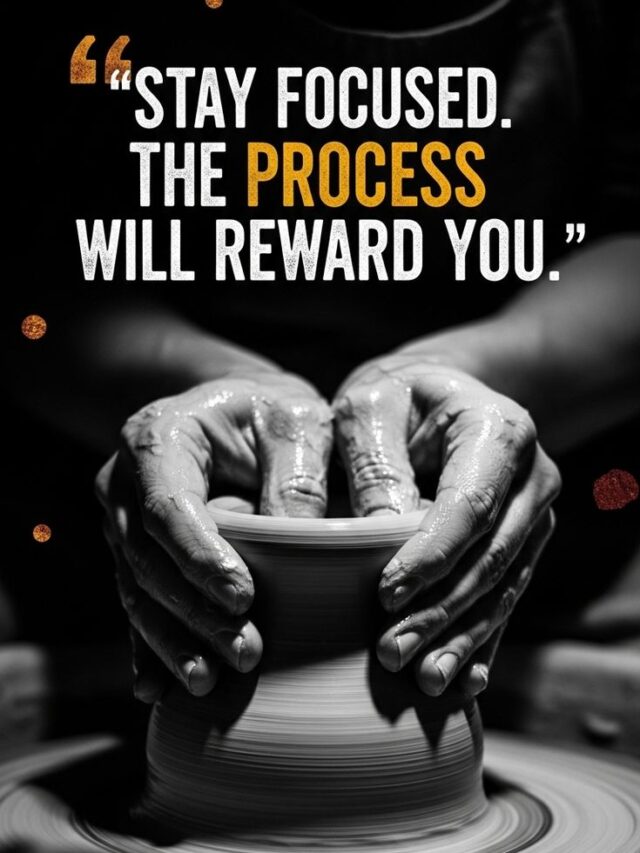 You must be prepared to work always without applause.