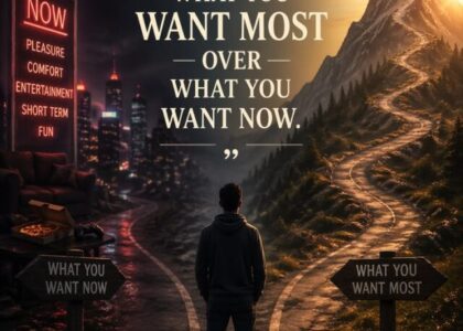 Don't give up in the process of becoming who you want to be.