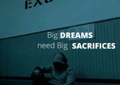 You can't build your dreams on an empty tanks.