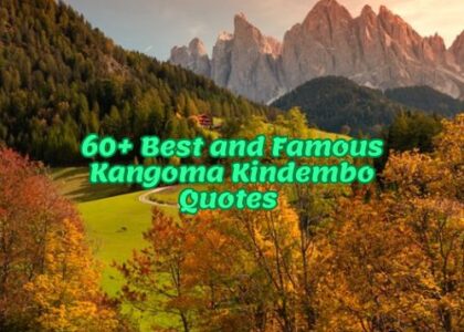 60+ Best and Famous Kangoma Kindembo Quotes