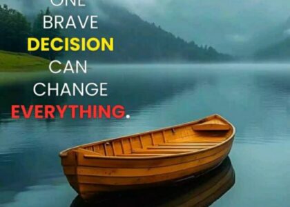 Keep your vision clear, stay committed to your beliefs.