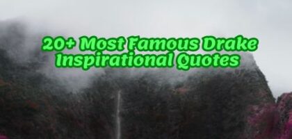 20+ Most Famous Drake Inspirational Quotes