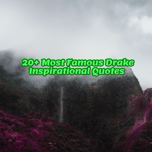 20+ Most Famous Drake Inspirational Quotes