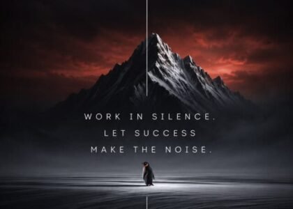Work hard in silence let your success makes The noise.